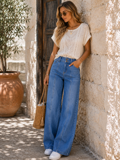 Liora Wide-Leg Denim