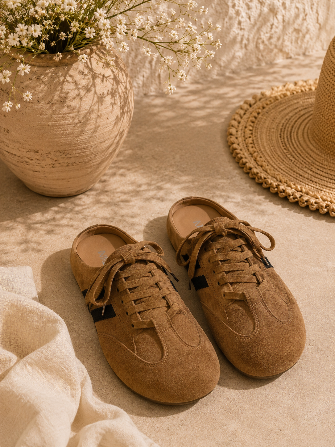 Suede Mules