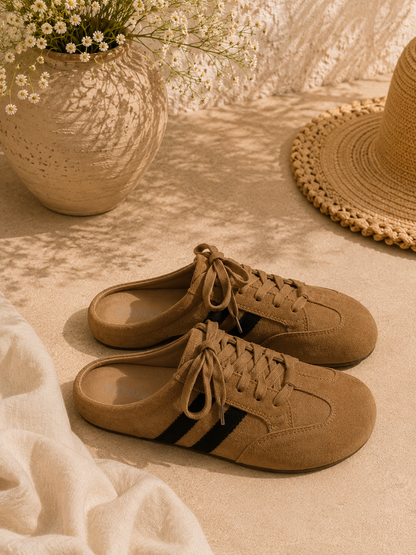Suede Mules
