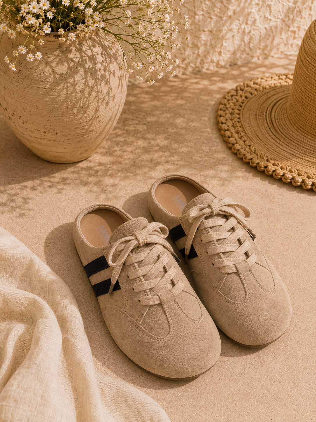 Suede Mules