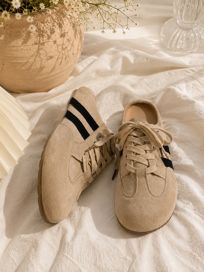 Suede Mules