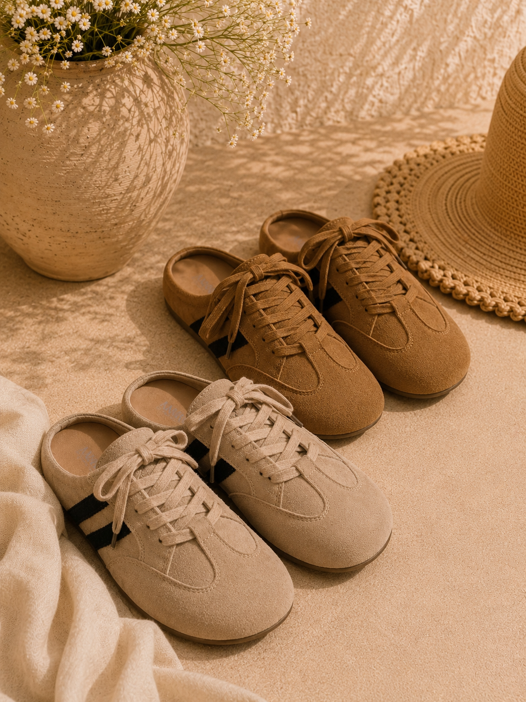Suede Mules