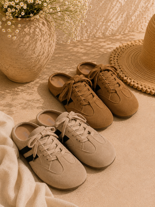 Suede Mules
